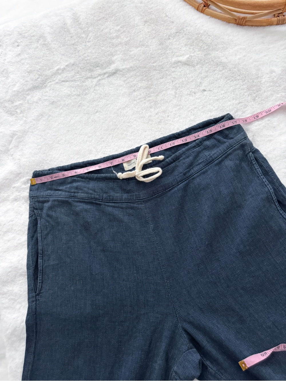Imogene + Willie Fethiye Pant Faded Blue Drawstring Lounge Pants M Unisex - Picture 14 of 16